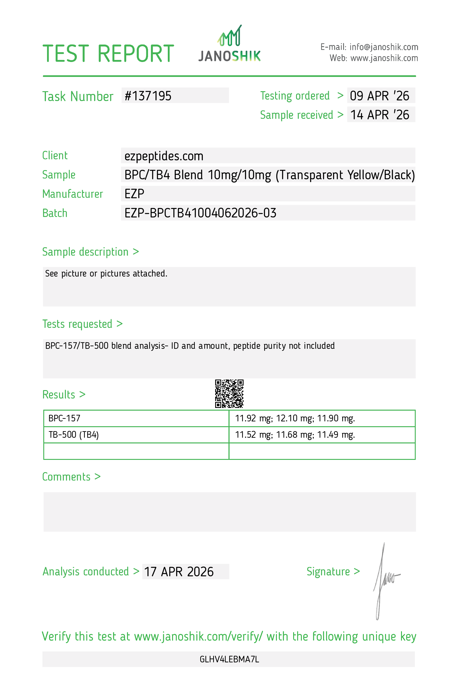 BPC-157 / TB4 Blend 10mg/10mg - Image 2