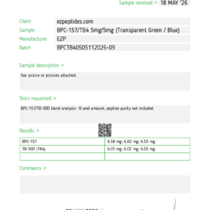 Alternative view of BPC-157 / TB4 Blend 5mg/5mg